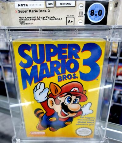 NES Super Mario Bros 3 Sealed Wata GRADED 8.0 A+ ( Or Best Offer )