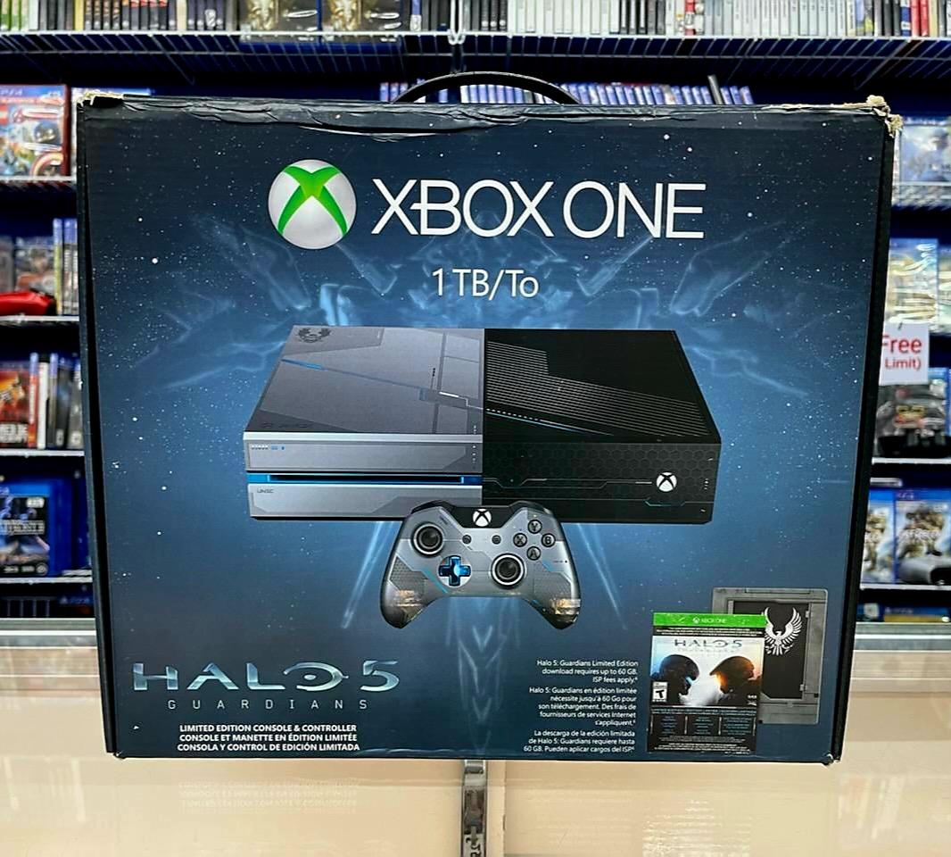 weerstand viel Civiel Xbox One Halo 5 Limited Edition 1Tb with Original Box - Movie Galore