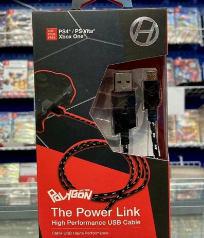 Power Link Braided Micro Charging Cable For Xbox One/PS4 Remotes