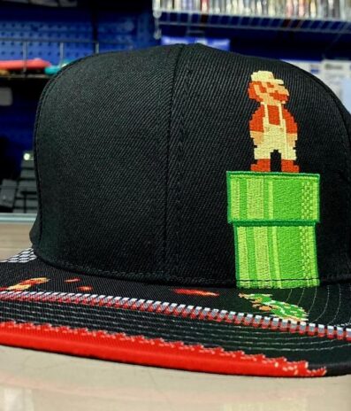 Super Mario 8-Bit Flat Bill Snapback