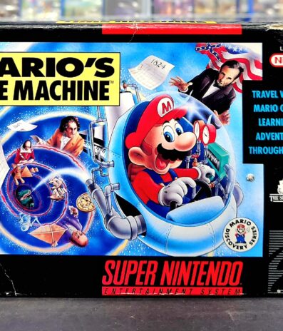 SNES Mario’s Time Machine CIB