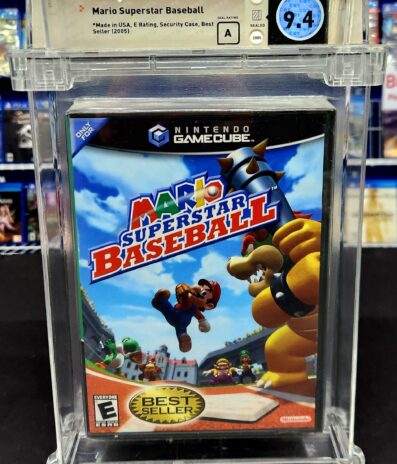 GC Mario Superstar Baseball SEALED WATA GRADED 9.4 A