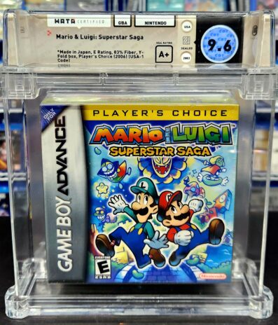 GBA Mario & Luigi: Superstar Saga Player’s Choice SEALED WATA GRADED 9.6 A+