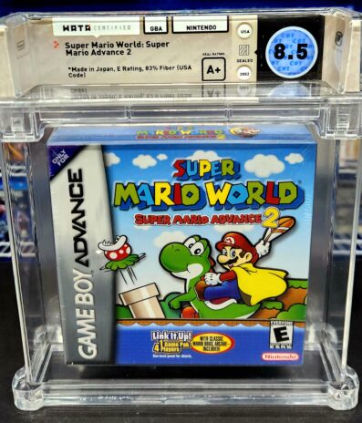 GBA Super Mario Advance 2: Super Mario World SEALED WATA GRADED 8.5 A+