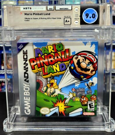 GBA Mario Pinball Land SEALED WATA GRADED 9.0 A+
